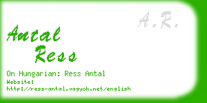 antal ress business card